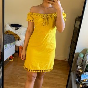 Forever21 dress in lemon yellow
